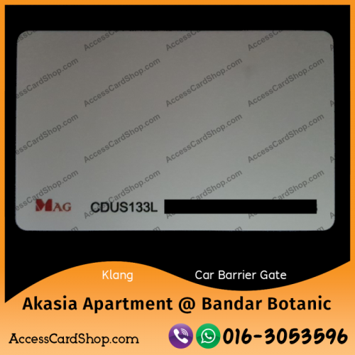 Duplicate Akasia Apartment @ Bandar Botanic Klang Car Parking MAG CDUS133L Access Card