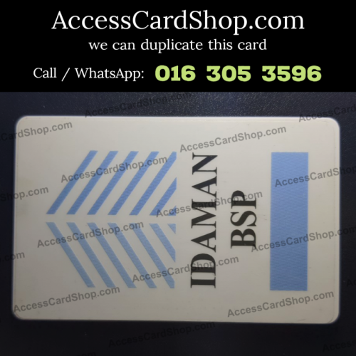 Duplicate Idaman BSP Bandar Saujana Putra Car Parking Access Card