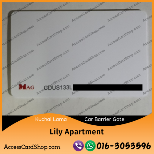 Duplicate Lily Apartment Kuchai Lama Car Parking MAG CDUS133L Access Card