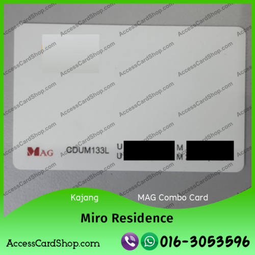 Duplicate Miro Residence Kajang Car Parking Lift Lobby Door MAG CDUM133L Access Card