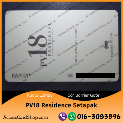 Duplicate PV18 Residence Setapak Kuala Lumpur Car Parking RAPITA UE Access Card