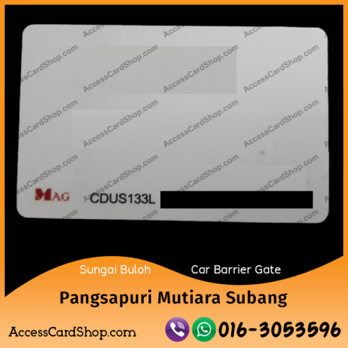 Duplicate Pangsapuri Mutiara Subang Sungai Buloh Car Parking MAG CDUS133L Access Card