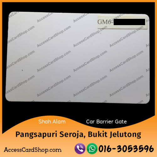 Duplicate Pangsapuri Seroja, Bukit Jelutong Shah Alam Car Parking GM6 Access Card