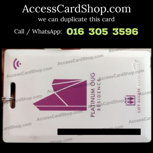 Duplicate Platinum OUG Residence Bukit OUG Lift Lobby Door Access Card