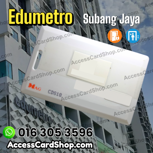 Duplicate Edumetro Subang Jaya Lift Lobby Door MAG CDS18 Access Card
