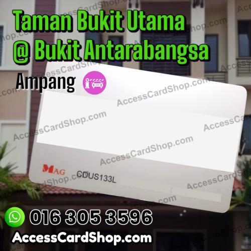 Duplicate Taman Bukit Utama @ Bukit Antarabangsa Ampang Car Parking MAG CDUS133L Access Card