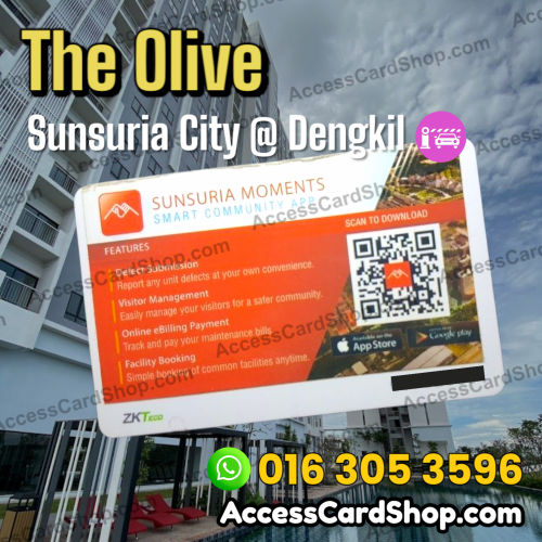 Duplicate The Olive Sunsuria City @ Dengkil Car Parking ZKTeco Access Card