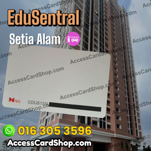 Duplicate EduSentral Setia Alam Car Parking MAG CDUS133L Access Card