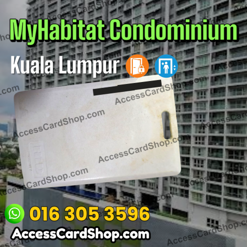 Duplicate MyHabitat Condominium Kuala Lumpur Lift Lobby Door HID Access Card