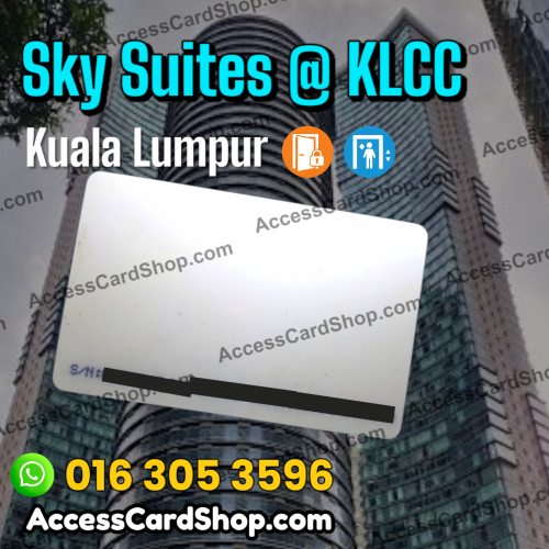 Duplicate Sky Suites @ KLCC Kuala Lumpur Lift Lobby Door Access Card