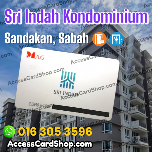 Duplicate Sri Indah Kondominium Sandakan Lift Lobby Door MAG CDM084SH Access Card