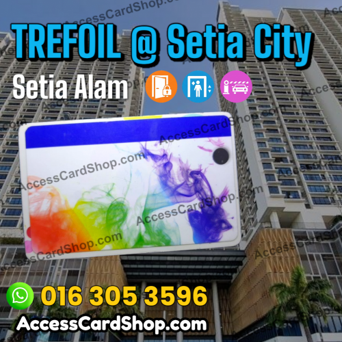 Duplicate TREFOIL @ Setia City Setia Alam Car Parking Lift Lobby Door Combo Access Card