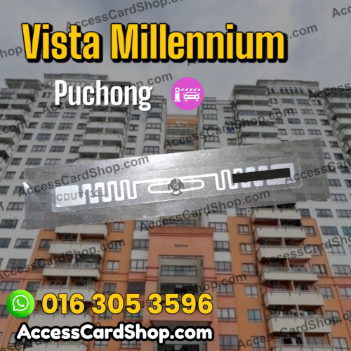 Vista Millennium - MAG CDUT133L RFID sticker duplication service for car parking access in Puchong, Selangor