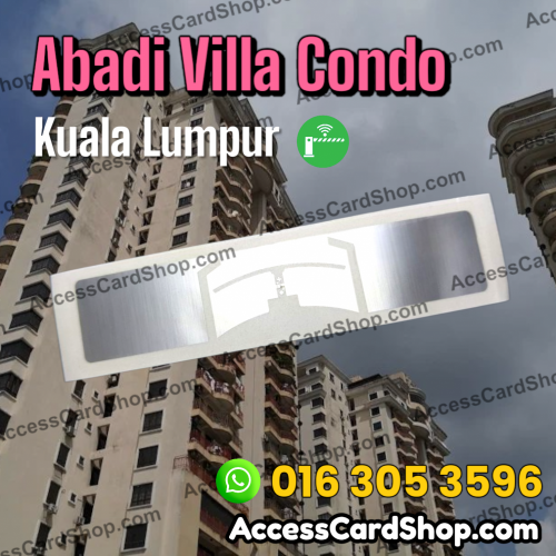 Abadi Villa Condominium - RFID sticker duplication service for car parking access in Kuala Lumpur