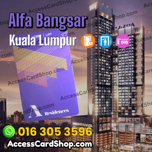 Alfa Bangsar - Combo access card duplication service for car parking, lift and lobby door access in Bangsar, Kuala Lumpur