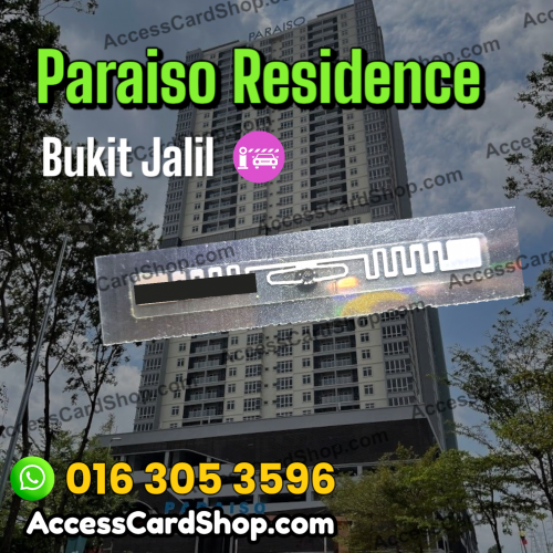 Paraiso Residence - RFID sticker duplication service for car parking access in Bukit Jalil, Kuala Lumpur