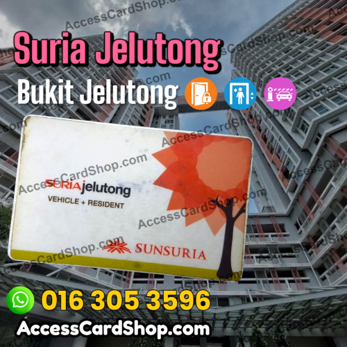 Suria Jelutong Serviced Apartment - Combo access card duplication service for car parking, lift and lobby door access in Bukit Jelutong, Selangor