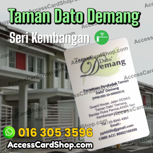 Taman Dato Demang - access card duplication service for car parking access in Seri Kembangan, Selangor