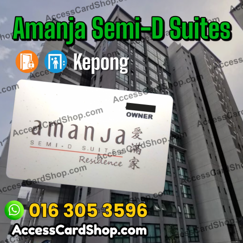 Amanja Semi-D Suites - access card duplication service for lift and lobby door access in Kepong, Kuala Lumpur