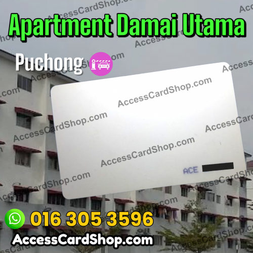 Apartment Damai Utama - ACE access card duplication service for car parking access in Puchong, Selangor