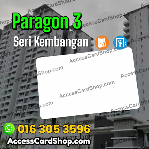 Paragon 3 - access card duplication service for lift and lobby door access in Seri Kembangan, Selangor
