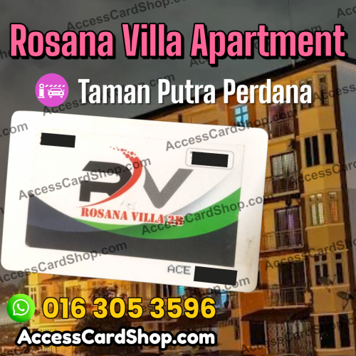 Rosana Villa Apartment - ACE access card duplication service for car parking access in Taman Putra Perdana, Selangor