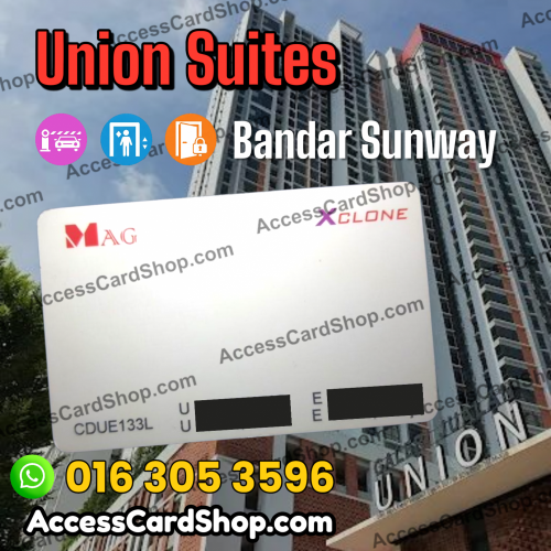 Union Suites - MAG CDUE133L access card duplication service for car parking, lift and lobby door access in Bandar Sunway, Selangor